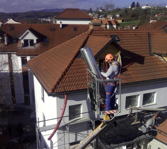 montaža inox dimnika