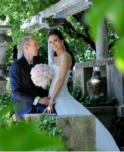 poročna fotografija para